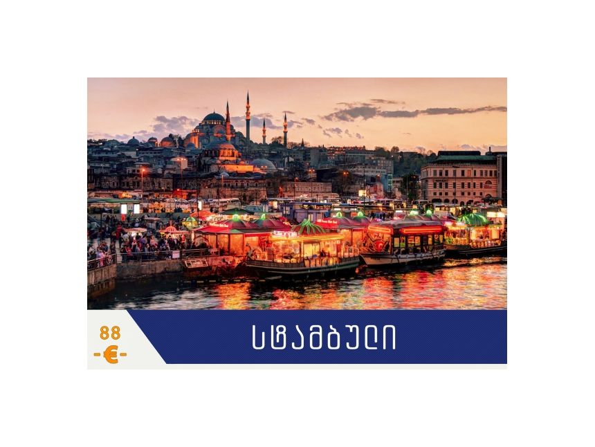 წარმოუდგნელად დაბალი ფასი! სტამბული სულ რაღაც  ევროდ!