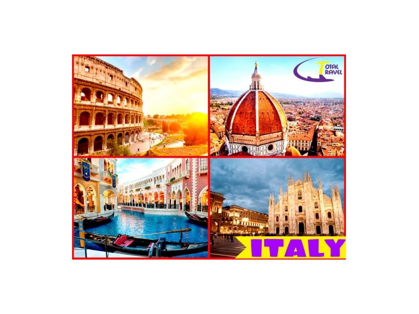 გთავაზობთ ტურს იტალიის სამ ულამაზეს ქალაქში