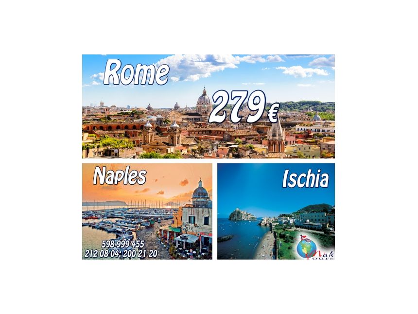 Rome-Naples-Ischia 279 Euro!