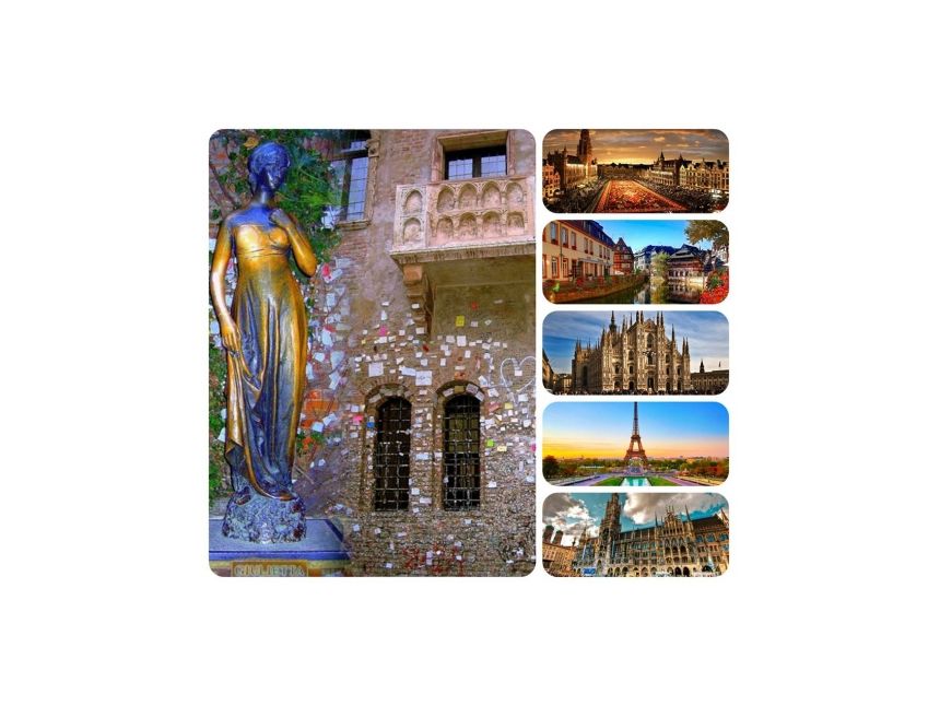 იტალია - საფრანგეთი - ბელგია - ჰოლანდია - გერმანია - (ავიაბილეთებით)