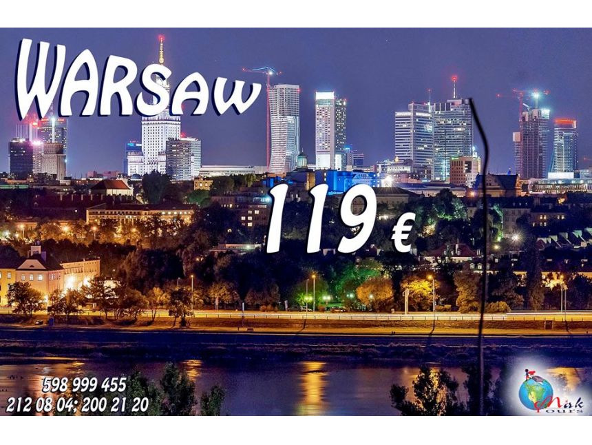 ვარშავა / პოლონეთი MAK TOURS-ისგან! სრული პაკეტი 119 € - დან!