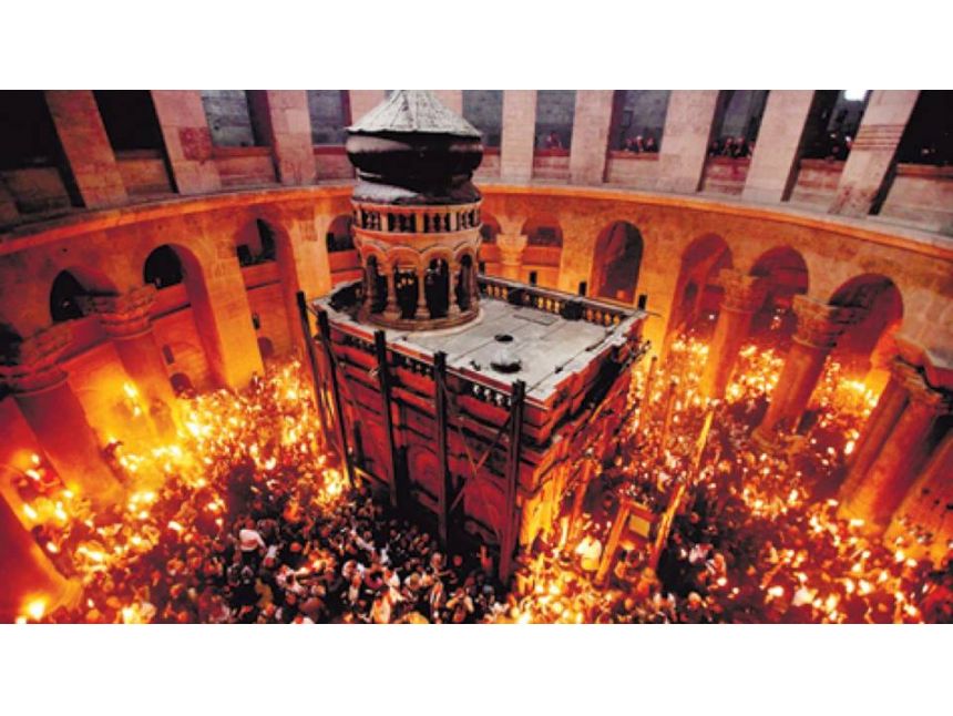 აღდგომის ბრწყინვალე დღესასწაული წმინდა მიწაზე!