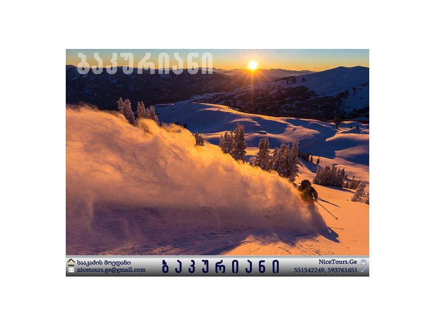 დღიანი ბაკურიანი www.NiceTours.Ge