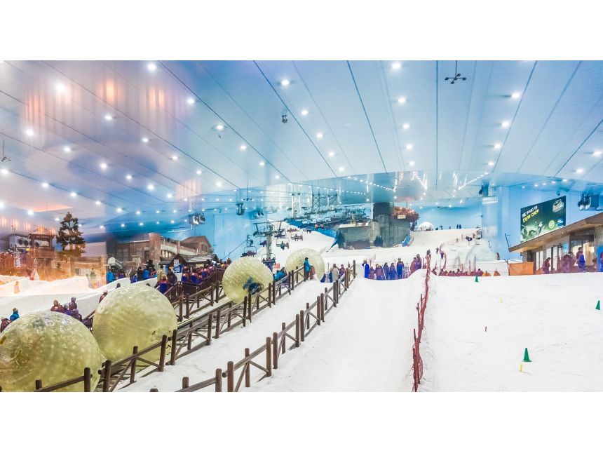 Ski Dubai is the first indoor ski resort in the Middle East