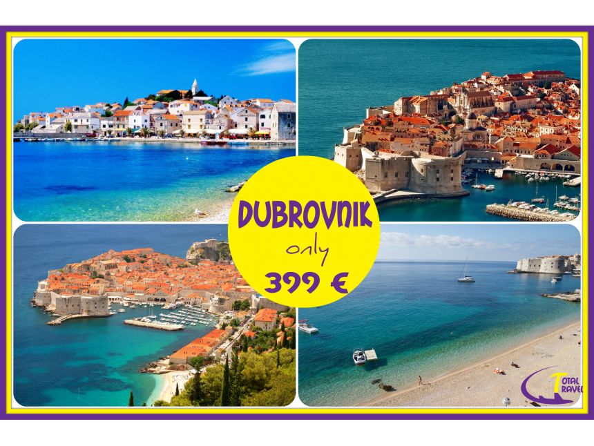 ეწვიეთ„ადრიატიკის მარგალიტ“-ად წოდებულ დუბროვნიკს! მხოლოდ €-დ!