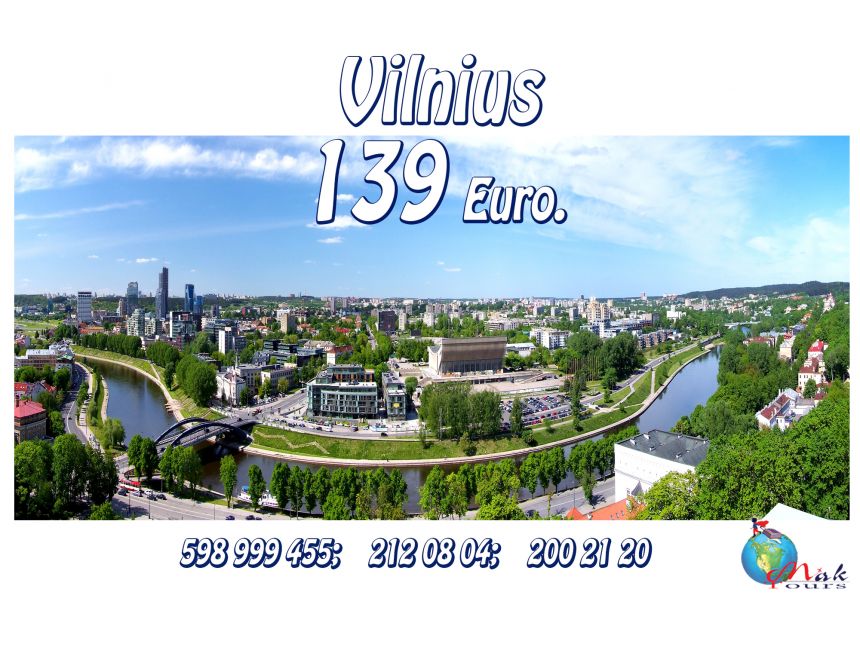 ვილნიუსი / ლიტვა -- 139 ევროდან!