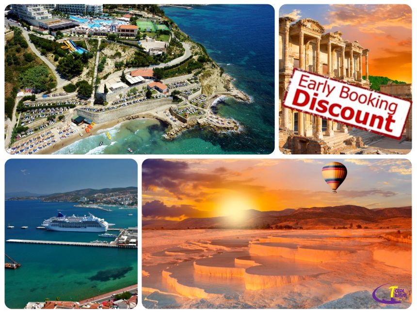 დაჯავშნეთ წინასწარ და მიიღეთ ფასდაკლება! ეგეოსის ზღვაზე მდებარე კუშადასი გელოდებათ!