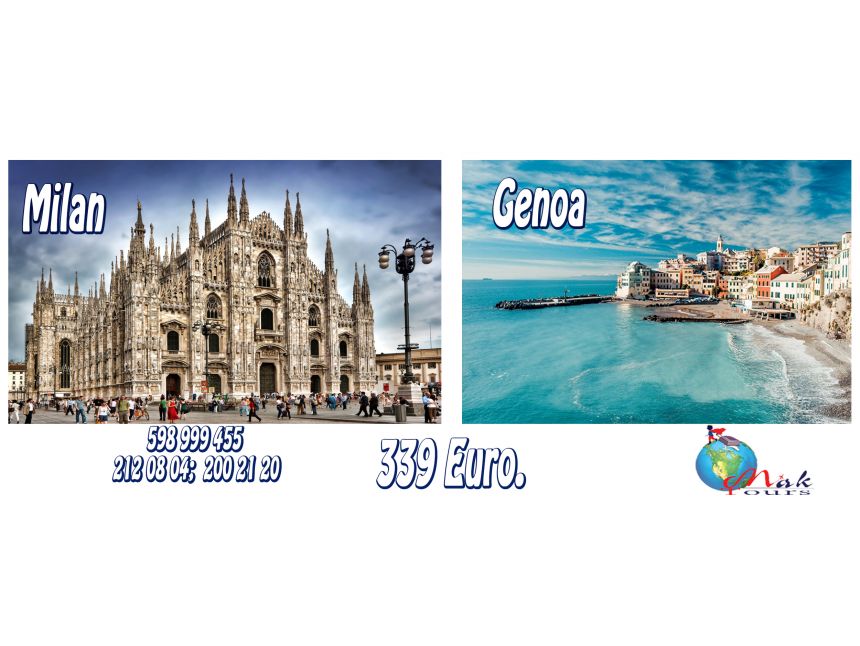 Milan+Genoa o from Mak Tours!!!