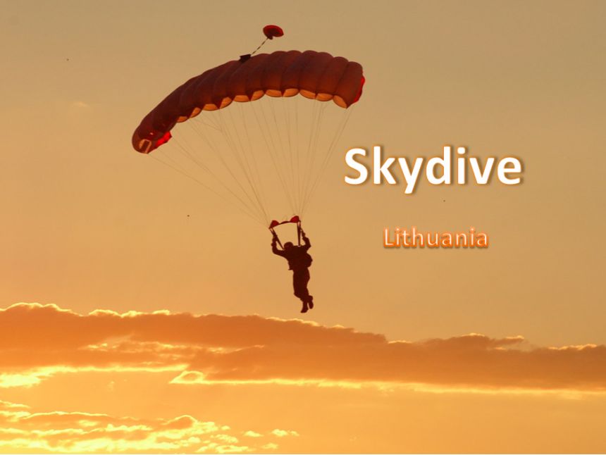 ექსკლუზივი!!! პარაშუტით ხტომის ტური