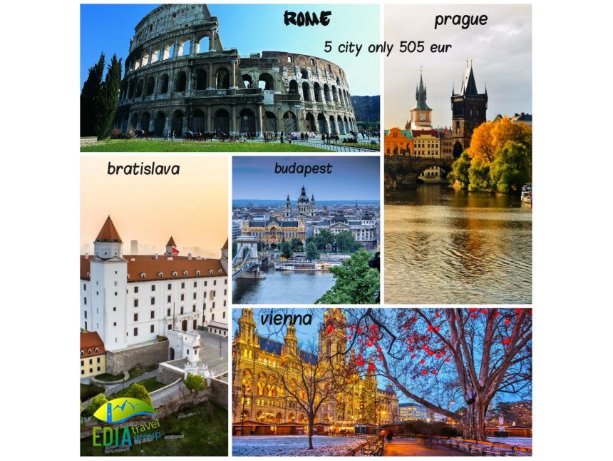 5 City  !!! Budapest! Prague! Vienna! Bratislava! Rome!