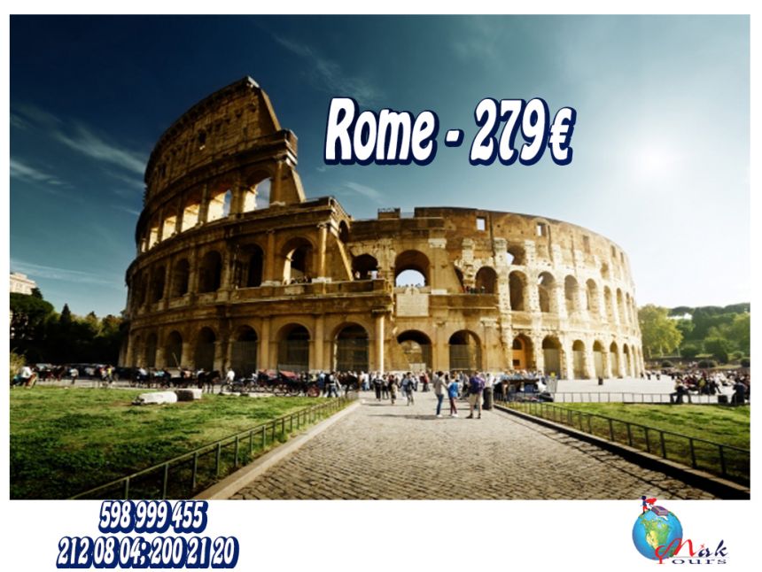 ✍ რომი / იტალია დღით მხოლოდ €-დან!