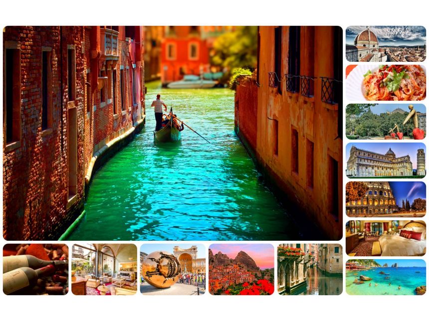 ვენეცია - პიზა - მონტეკატინი - ფლორენცია - სიენა - რომი - ნეაპოლი - კაპრი - პომპეი -  დღიანი ტური  ევროდან!