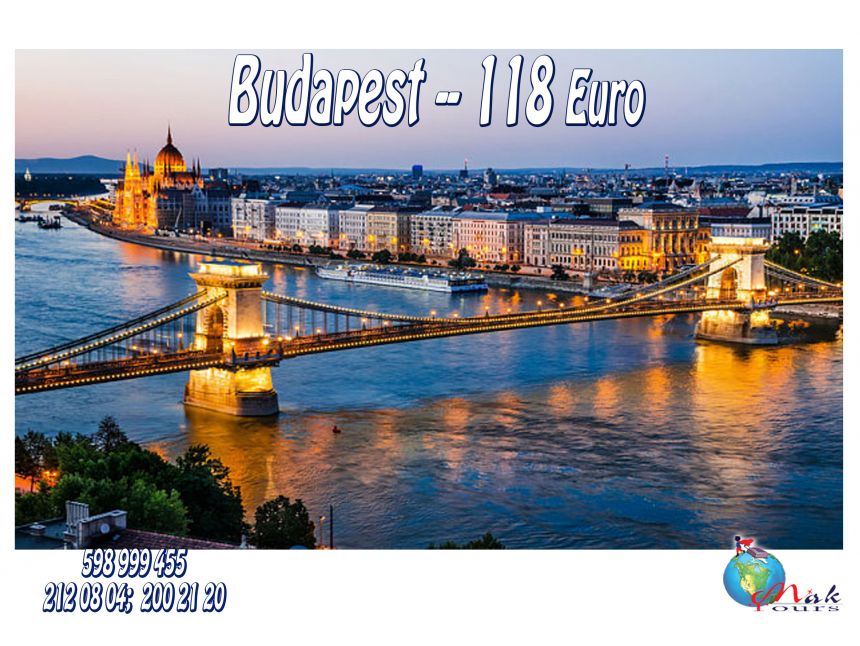 დღის შემოთავაზება Mak Tours-ისგან!!! ბუდაპეშტი/უნგრეთი -- -დან!