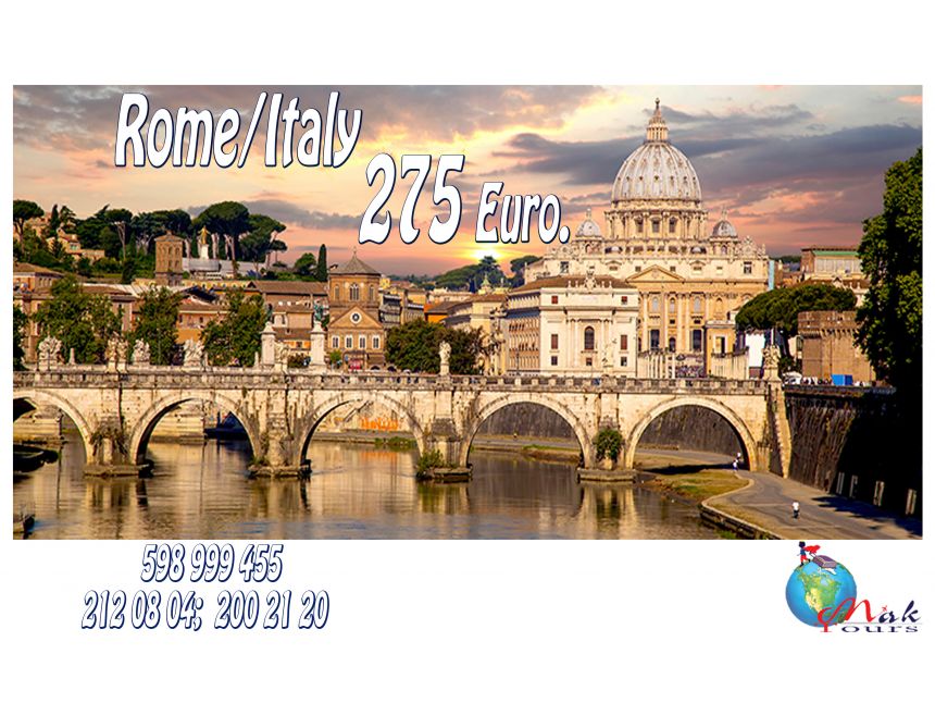 ✍ რომი / იტალია დღით მხოლოდ €-დან!