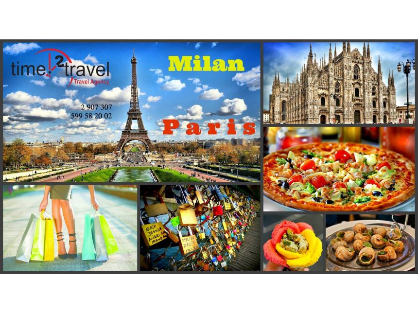 მილანი - პარიზი - სრული პაკეტი ევროდან!