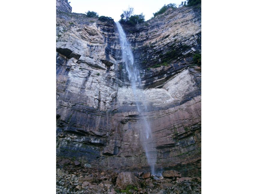 June  Okatse Canyon, Kinchkha Waterfall