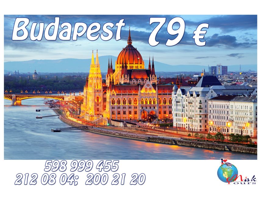 მხოლოდ დღეს!!! ბუდაპეშტი / უნგრეთი -- €-დან!