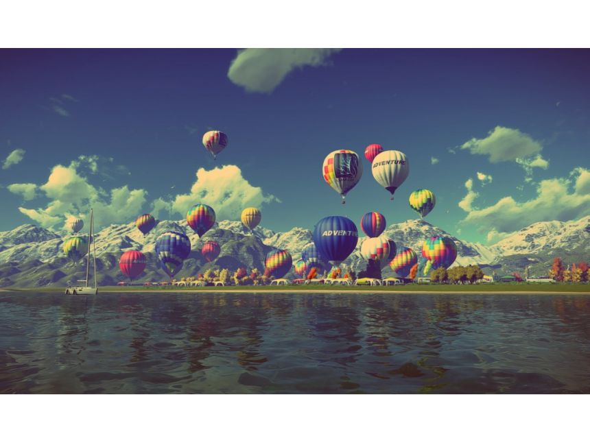 გასეირნება საჰაერო ბურთით!