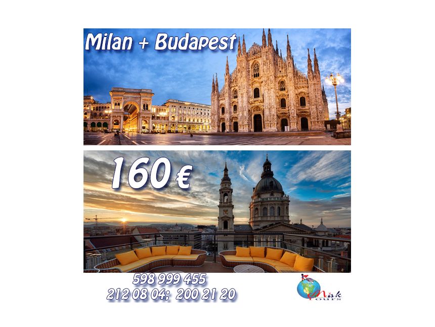 ✍ მილანი / ბუდაპეშტი  დღით მხოლოდ  €