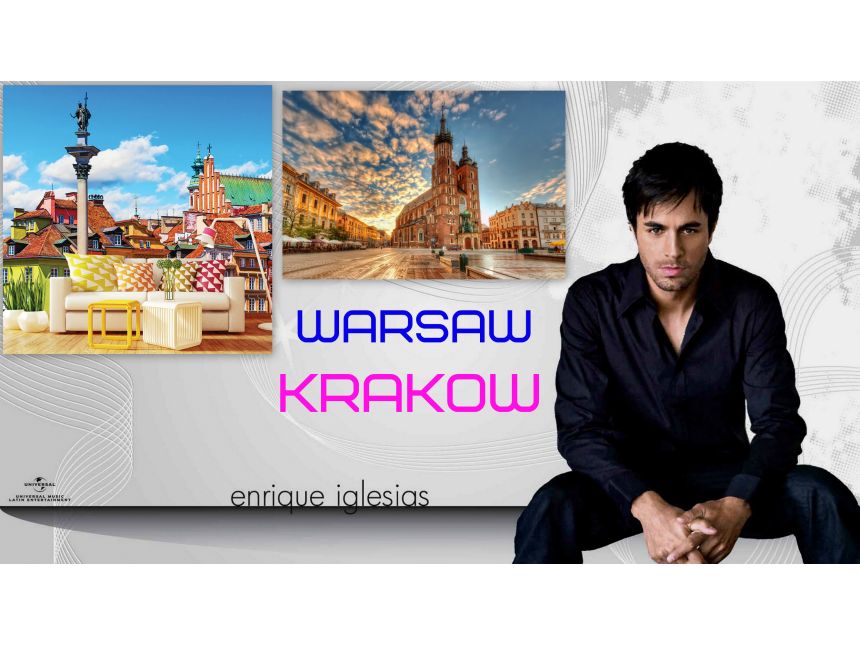 ვარშავა - კრაკოვი - Enrique Iglesias კონცერტი, სრული  დღე -  ევროდან!!!