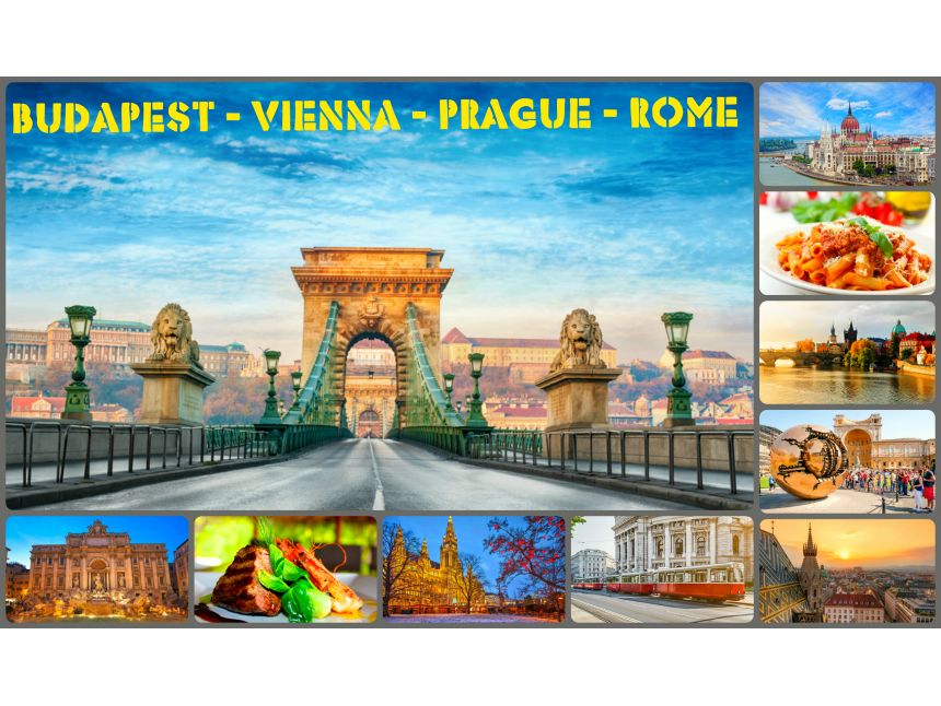 ბუდაპეშტი - ვენა - პრაღა - რომი - სრული დღე - ევროდან!!