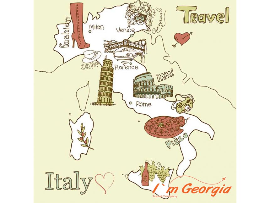 იმოგზაურე იტალიაში - რომი - ვენეცია - მილანი