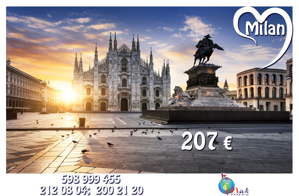 Milan from 207 Euros. 