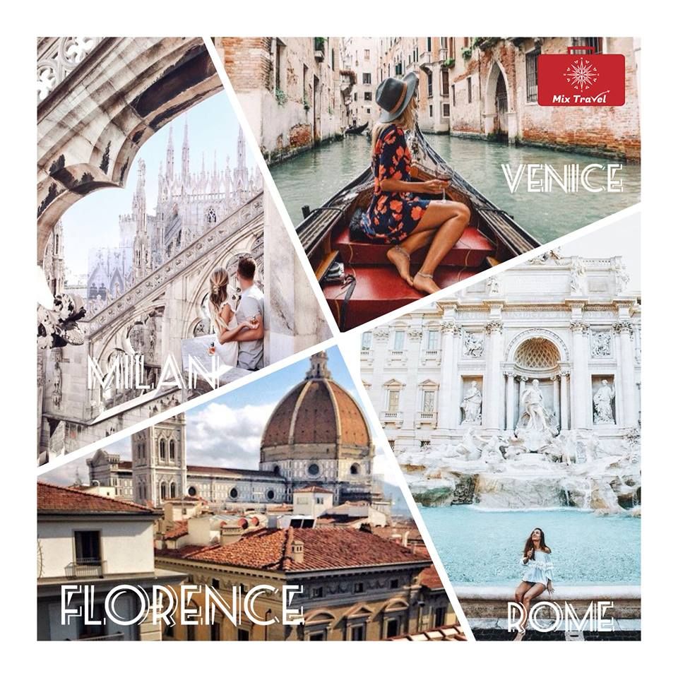 მილანი-ვენეცია-ფლორენცია-რომი MIX TRAVELისგან!!!