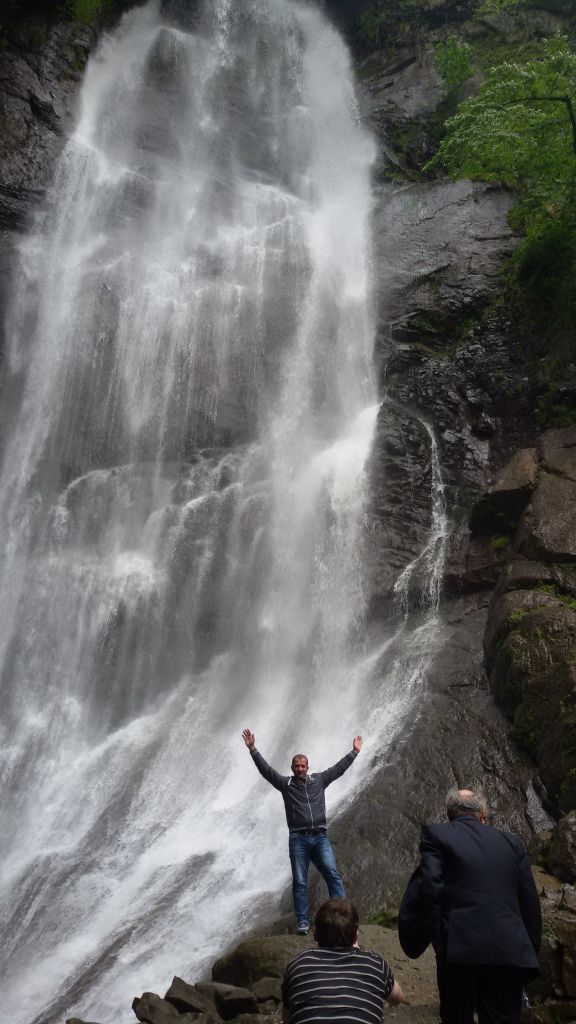 Makhuntseti Waterfall, Tamar Bridge, Walking By  km on the River Adjara