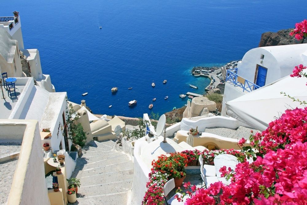 ცისფერი სამოთხე დედამიწაზე- ეს სანტორინია!!