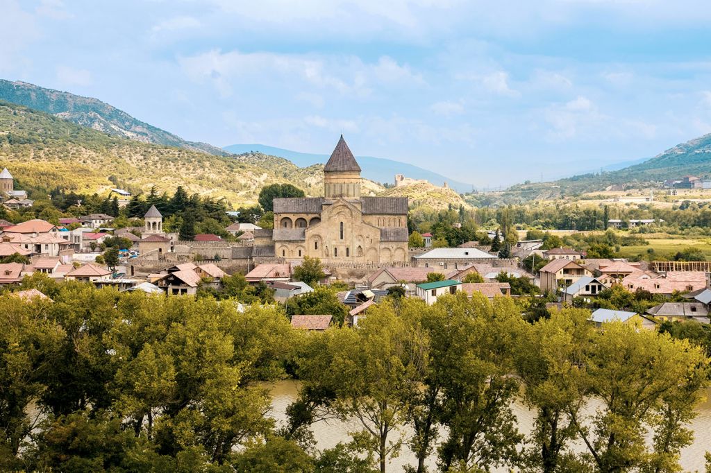 Gori Fortress, Uplistsikhe (Cave town Georgia), Jvari Monastery , Svetitskhoveli Cathedral.
