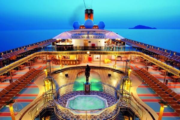 МОРСКОЙ КРУИЗ НА COSTA MEDITERRANEA ИЗ ДУБАЙ ПО БЛИЖНЕМУ ВОСТОКУ И ОАЭ , НОЧЕЙ