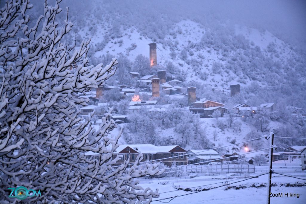 სვანეთი - თოვლიანი მთები დღე ZooM
