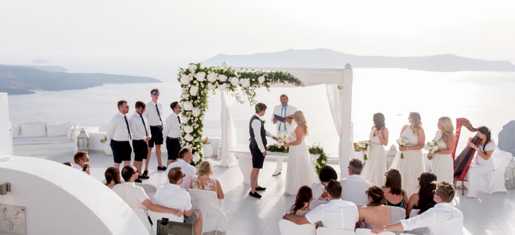 wedding in santorini 