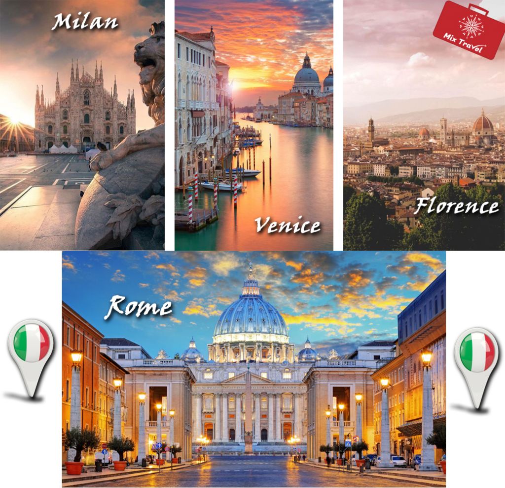 Milan-Venice-Florence-Rome- 1085 GEL