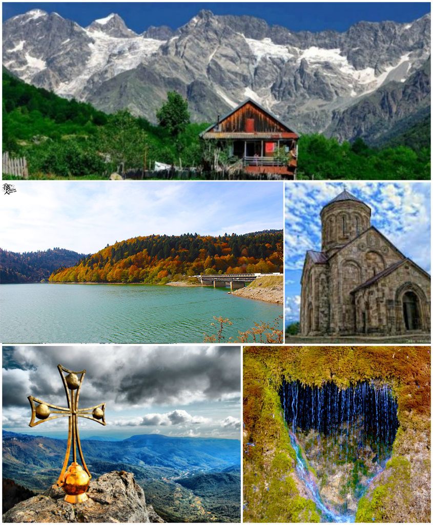 მოირონინე შემოდგომისფერი რაჭა - ცხრაჯვარი, ღები, გონა