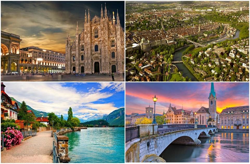 იტალია / შვეიცარია / ლიხტენშტაინის სამთავრო - სრული საგზური (დღე/ღამე) - !