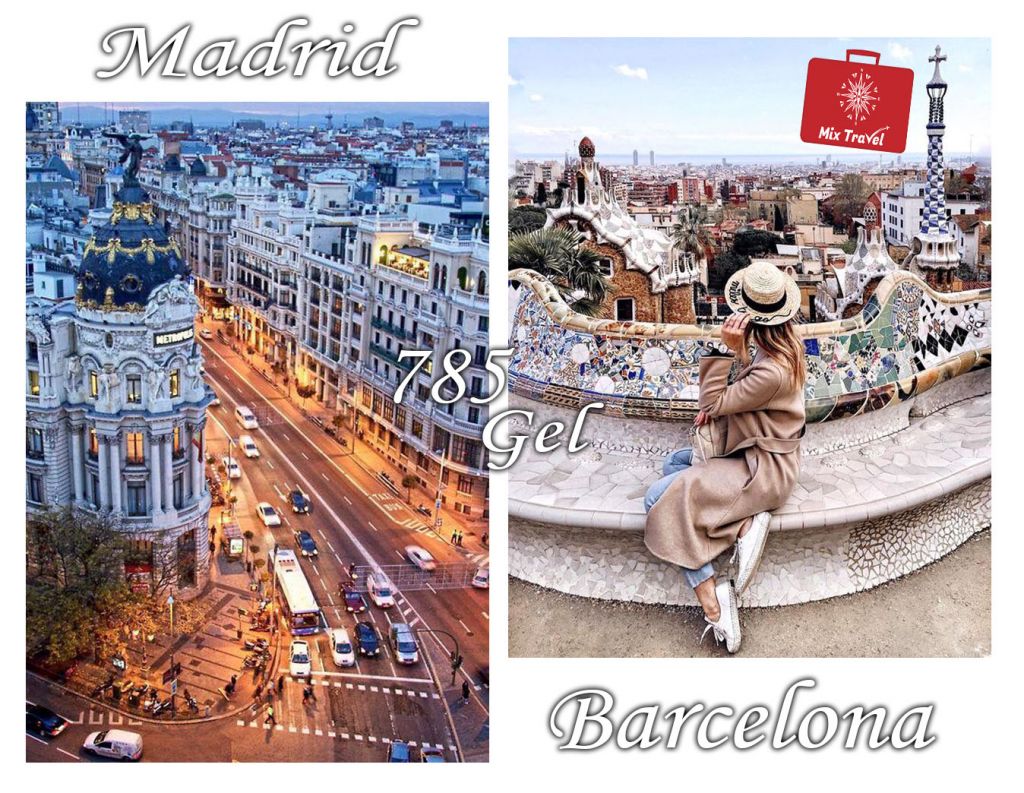 მადრიდი - ბარსელონას საგზური #MixTravel- სგან