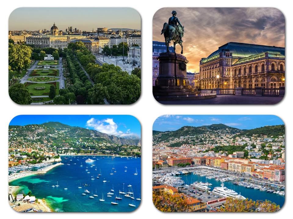 ვენა - ნიცა ორი ქვეყნის ორი ულამაზესი ქალაქი ერთი ტურის ფარგლებში .