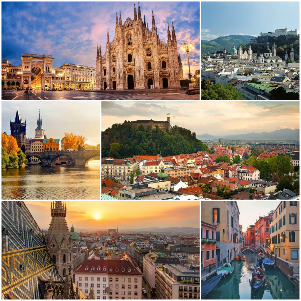 იტალია / სლოვენია / ხორვატია / უნგრეთი / სლოვაკეთი /ავსტრია/ ჩეხეთი /გერმანია