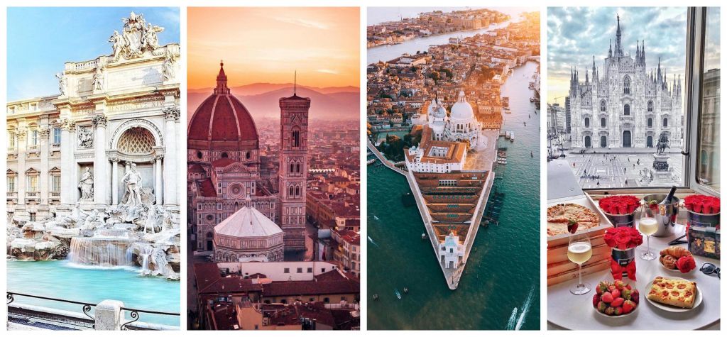 რომი – ფლორენცია – ვენეცია – მილანი