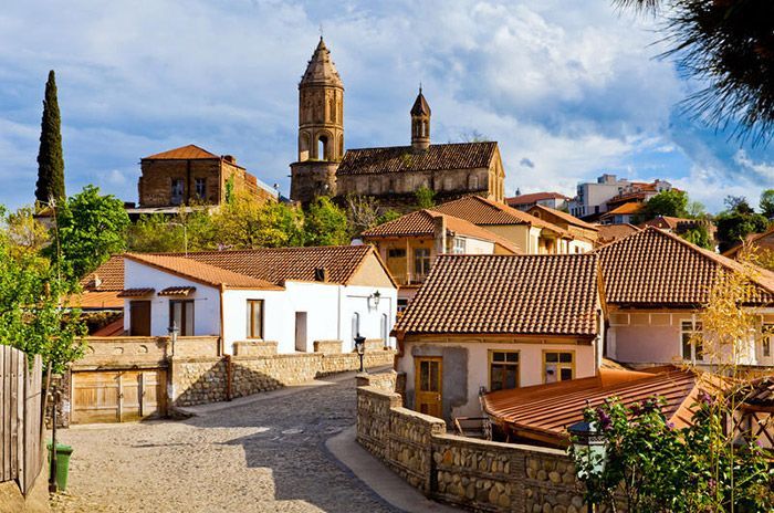 The city of love Sighnaghi, Bodbe monastery, the source of healing water - sv. Nino