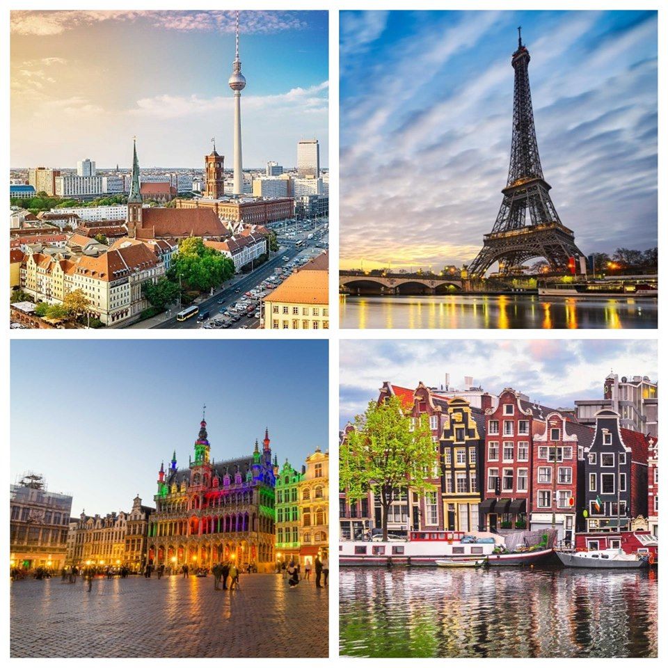 ბერლინი - ამსტერდამი - ბრიუსელი - პარიზი! ► სრული დღიანი საგზური დან!