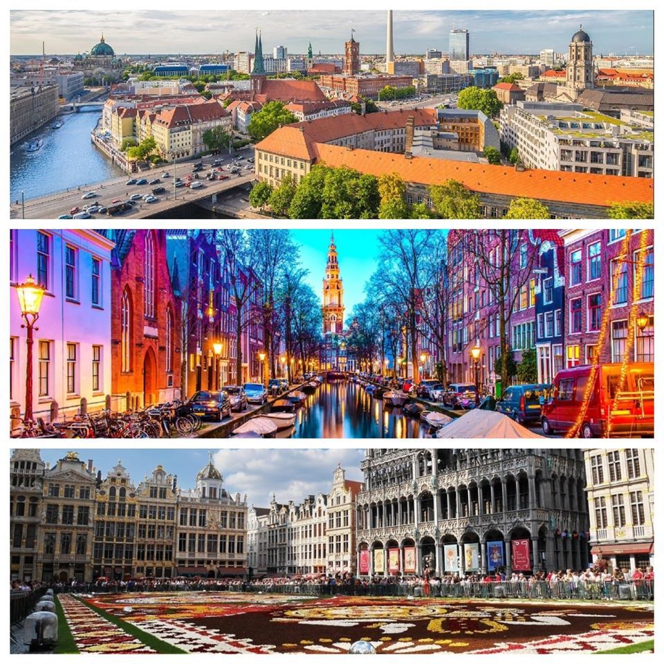 ბერლინი-ამსტერდამი-ბრიუსელი სრული დღიანი საგზური დან!