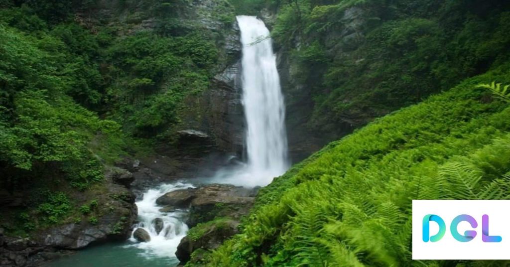 ლაგოდეხის ნაკრძალი: ნინოს ხევის, იგივე გურგენიანის მეტრიანი ჩანჩქერი, მდინარე ნინოს ხევის ხეობა, ივლისს