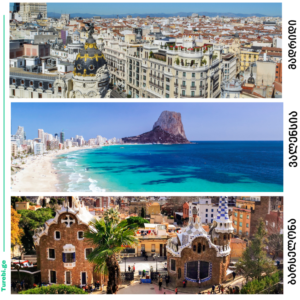 მადრიდი - ვალენსია - ბარსელონა